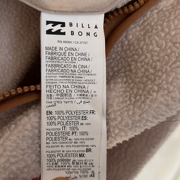 Billabong Sherpa like jacket - Picture 4 of 5